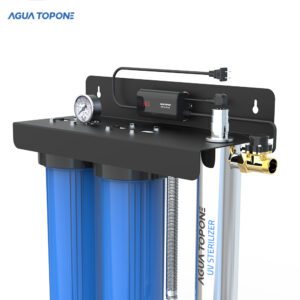 48W, purificador de agua por rayos ultravioleta integrado en un sistema de filtración para toda la vivienda, con un caudal de 20 GPM