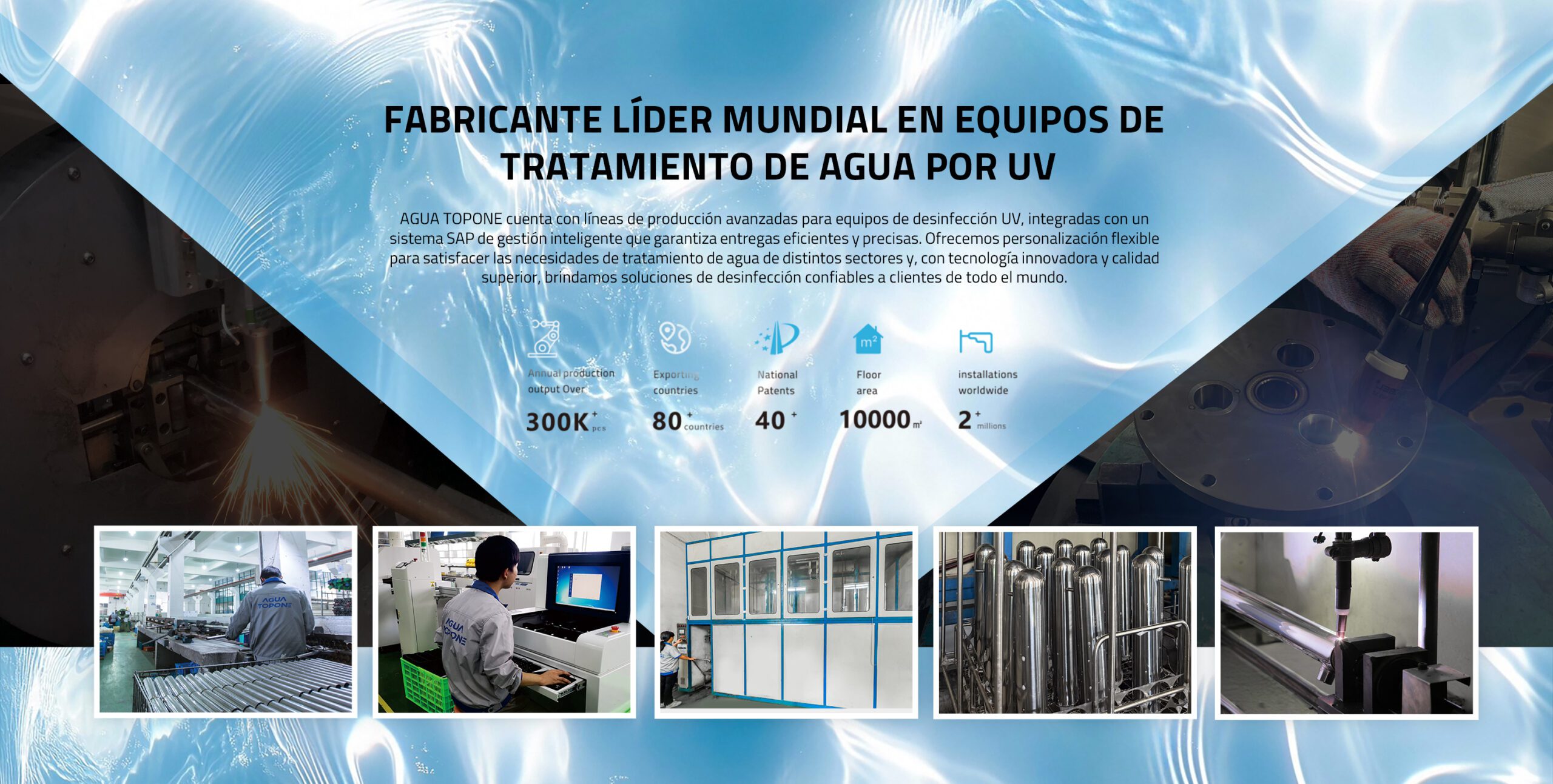 Más de 15+ años Fabricante Profesional de Equipos de Tratamiento de Agua por UV