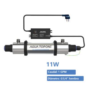 Purificador de agua UV de 11 W y 1 GPM para grifo