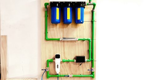 Instalación de un sistema de tratamiento de agua para toda la casa