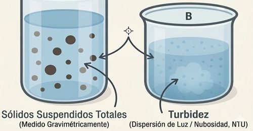 Cómo afectan el TSS y la turbidez a la desinfección UV